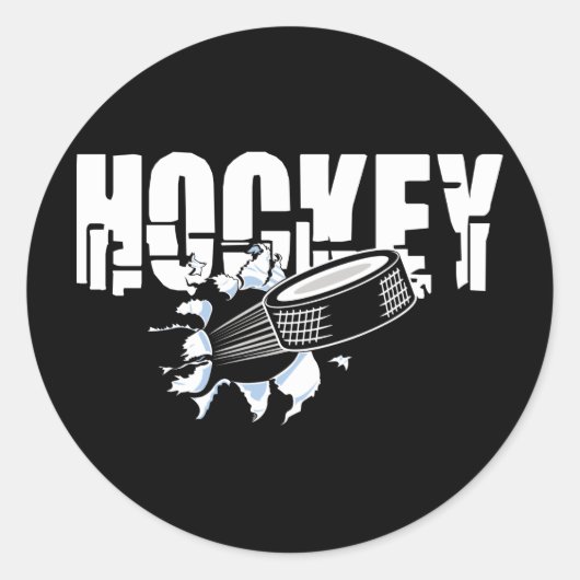 Sticker Rond Hockey extrême (Devant)