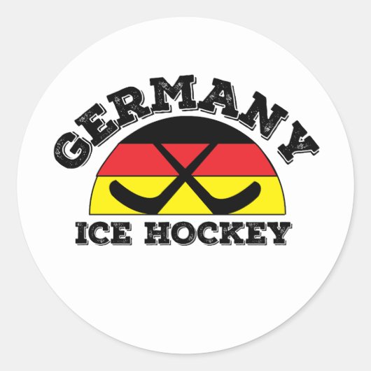 Sticker Rond Hockey Germany (Devant)