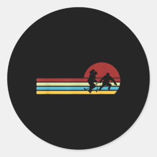 Sticker Rond Hockey Hockey sur glace Hockey en salle Cadeau Hoc