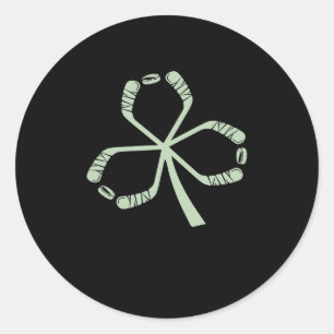 Sticker Rond Hockey Lover   I'm A Biggest Hockey Fan