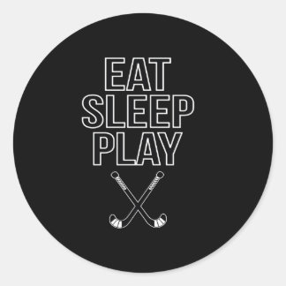 Sticker Rond Hockey | Mangez, Dormez Et Jouez Au Hockey