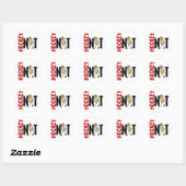 Sticker Rond Hockey Nut 1 (Feuille)