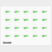 Sticker Rond Hockey sur gazon (Feuille)
