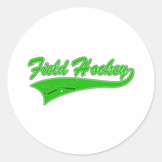Sticker Rond Hockey sur gazon (Devant)