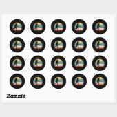 Sticker Rond Hockey sur gazon (Feuille)