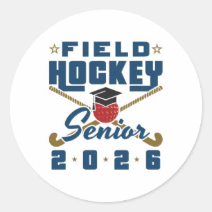 Sticker Rond Hockey sur gazon Senior 2026 Diplômé Cl Senior Nig