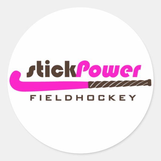 Sticker Rond Hockey sur gazon - (Sticker) (Devant)