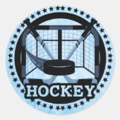 Sticker Rond Hockey sur glace (Devant)