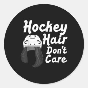 Sticker Rond Hockey sur glace drôle pour casque de hockey sur g