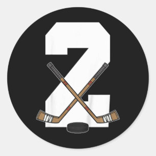 Sticker Rond Hockey sur glace pour enfants Enfants tout-petits