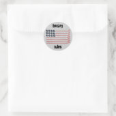 STICKER ROND HOCKEY USA (Sac)