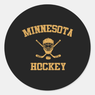 Sticker Rond Hockey vintage Minnesota