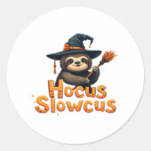 Sticker Rond Hocus Slowcus Amateurs de fentes Halloween tee tee (Devant)
