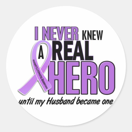 Sticker Rond Hodgkins Lymphoma REAL HERO 2 Mari (Devant)