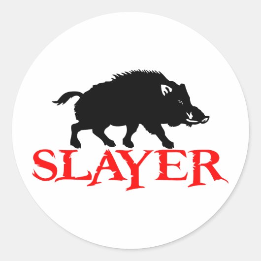 STICKER ROND HOG SLAYER (Devant)