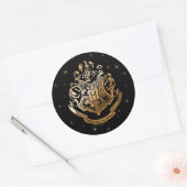 Sticker Rond HOGWARTS™ Crest doré (Enveloppe)