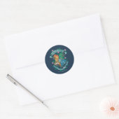 Sticker Rond HOGWARTS™ Floral Crest (Enveloppe)