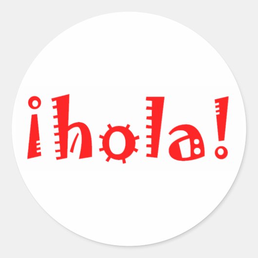 Sticker Rond Hola (Devant)