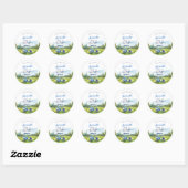 Sticker Rond Hole In One Golf 1st Birthday  (Feuille)