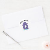 Sticker Rond Holey Moley Funny Mole Pun (Enveloppe)