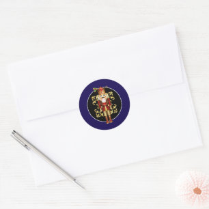 Sticker Rond Holiday