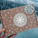 Sticker Rond Holiday<br><div class="desc">These stickers are perfect for using as labels on Christmas cards & toxiques and the solive design can be easily personalized with your name.</div>