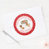Sticker Rond Holiday Baking Christmas Cake (Enveloppe)