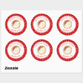 Sticker Rond Holiday Baking Christmas Pie (Feuille)