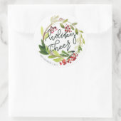 STICKER ROND HOLIDAY CHEER (Sac)