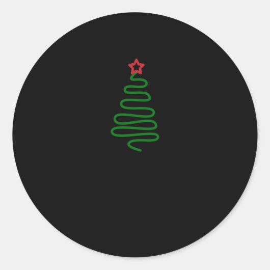 Sticker Rond Holiday Christmas (Devant)