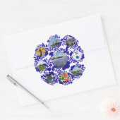 Sticker Rond Holland Delft Blue DelSoftware (Enveloppe)