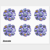 Sticker Rond Holland Delft Blue DelSoftware (Feuille)