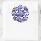 Sticker Rond Holland Delft Blue DelSoftware (Sac)