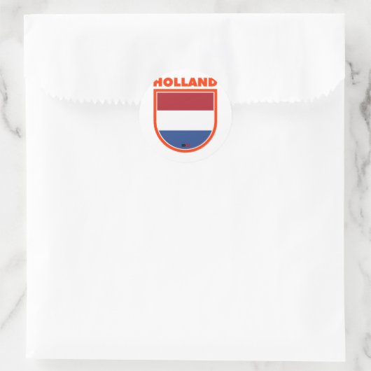 Sticker Rond Hollande (Sac)