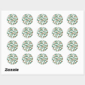 Sticker Rond Holly classique (Feuille)