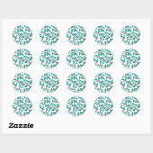 Sticker Rond Holly (Festif) (Feuille)