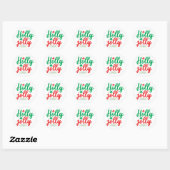Sticker Rond Holly jolly (Feuille)