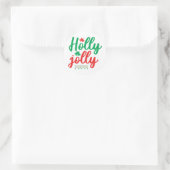 Sticker Rond Holly jolly (Sac)