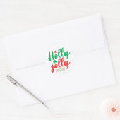 Sticker Rond Holly jolly (Enveloppe)