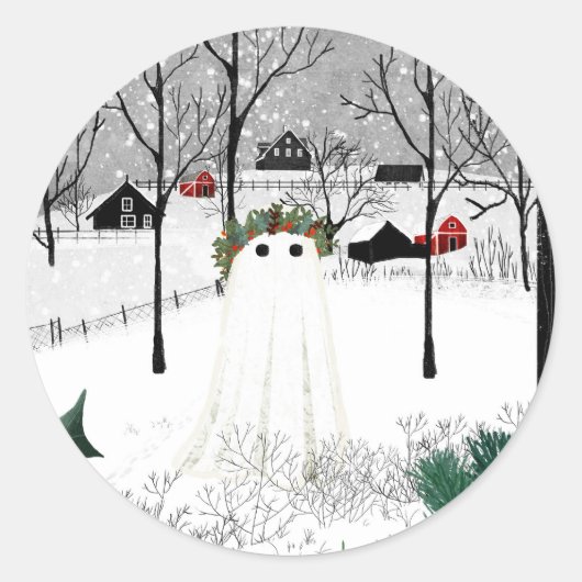 Sticker Rond Holly King (Devant)