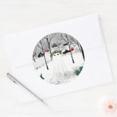 Sticker Rond Holly King (Enveloppe)