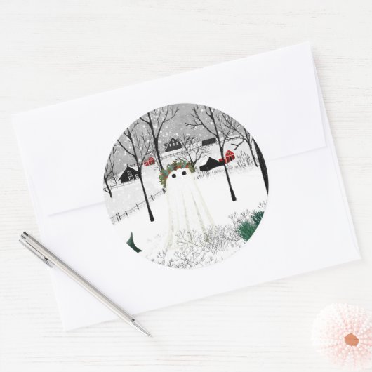 Sticker Rond Holly King (Enveloppe)