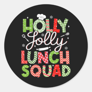 Sticker Rond Holly Retro Jolly Salle de déjeuner Cafétéria Lady