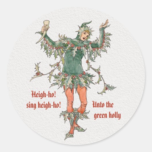 Sticker Rond Holly Walter Grane Flowers de Shakespeare CC0987 (Devant)