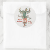 Sticker Rond Holly Walter Grane Flowers de Shakespeare CC0987 (Sac)