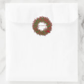 Sticker Rond Holly Wreath (Sac)