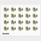 Sticker Rond HollyBerries20150802 (Feuille)