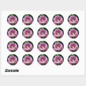 Sticker Rond Hollyhock (Feuille)