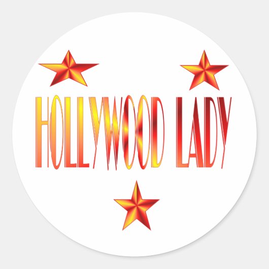 Sticker Rond hollywood (Devant)