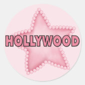 Sticker Rond Hollywood (Devant)